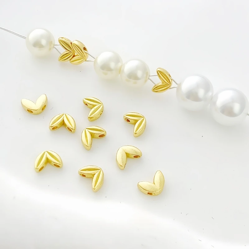 20Pcs Double Hole Spacer Beads Wheat Ear Shaped Jewelry Components Sophisticated Bracelet Necklace Earring Accessories
20Pcs Double Hole Spacer Beads Wheat Ear Shaped Jewelry Components Sophisticated Bracelet Necklace Earring Accessories