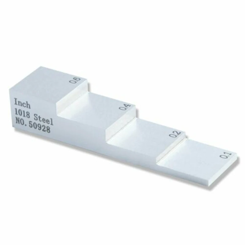 4 Step Ultrasonic Calibration Block with Material 1018 Steel Thickness Gauge 0.1" 0.2" 0.4" 0.6"
4 Step Ultrasonic Calibration Block with Material 1018 Steel Thickness Gauge 0.1" 0.2" 0.4" 0.6"