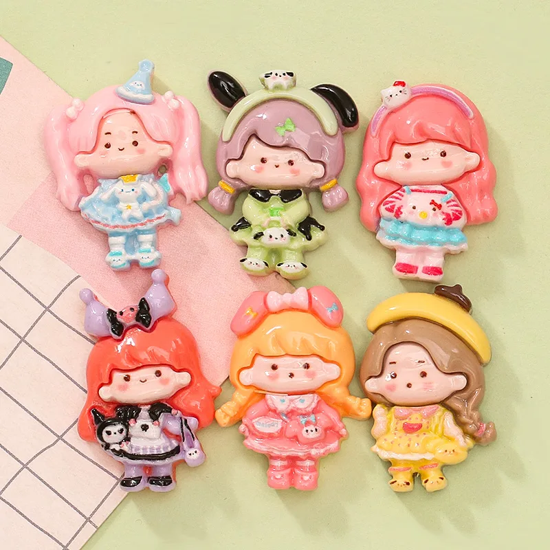 5pcs miniso cute girl cartoon resin flatback cabochons for diy jewelry making handmade crafts materials
5pcs miniso cute girl cartoon resin flatback cabochons for diy jewelry making handmade crafts materials