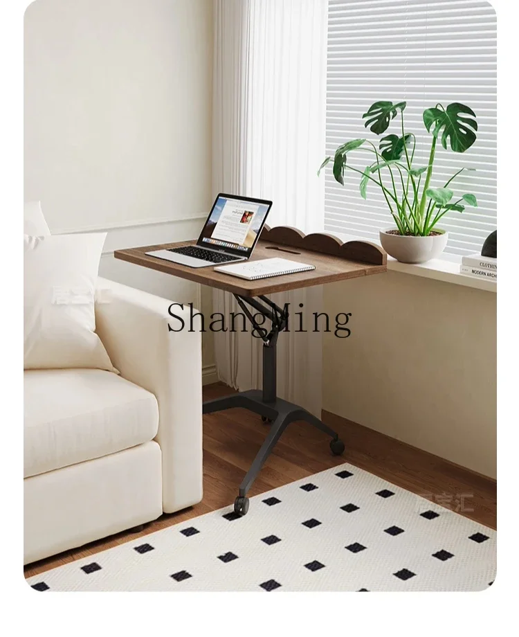 CL household small apartment bedside desk liftable folding black walnut writing desk
CL household small apartment bedside desk liftable folding black walnut writing desk