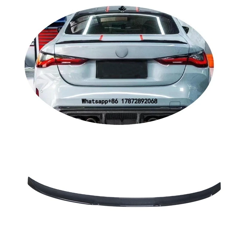 Carbon Fiber Rear Trunk Spoiler for 3 4 Series G20 G22 430i M-SPORT G82 G80 M3 M4 2018-2021
Carbon Fiber Rear Trunk Spoiler for 3 4 Series G20 G22 430i M-SPORT G82 G80 M3 M4 2018-2021
