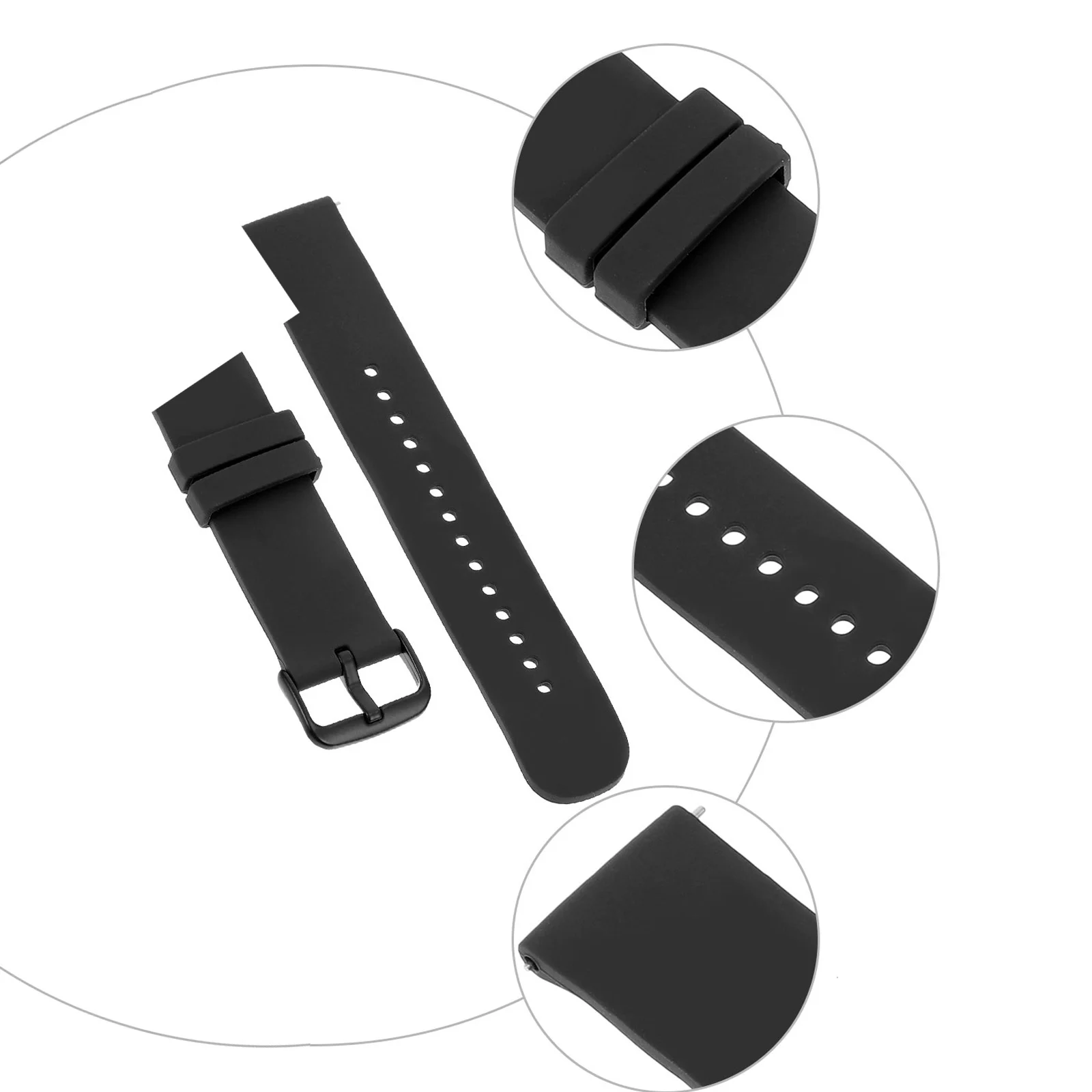 Silicone Watch Band Round Tail Strap Sports Wristbands Universal Durable Comfortable Waterproof For Any Occasions Watch
Silicone Watch Band Round Tail Strap Sports Wristbands Universal Durable Comfortable Waterproof For Any Occasions Watch