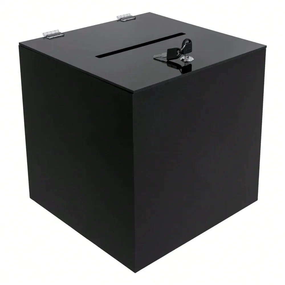 Acrylic Donation Box With Lock, 101010in Suggestion Box With Slot And 2 Keys, Money Storage Container For Fundraising, Voting,
Acrylic Donation Box With Lock, 101010in Suggestion Box With Slot And 2 Keys, Money Storage Container For Fundraising, Voting,