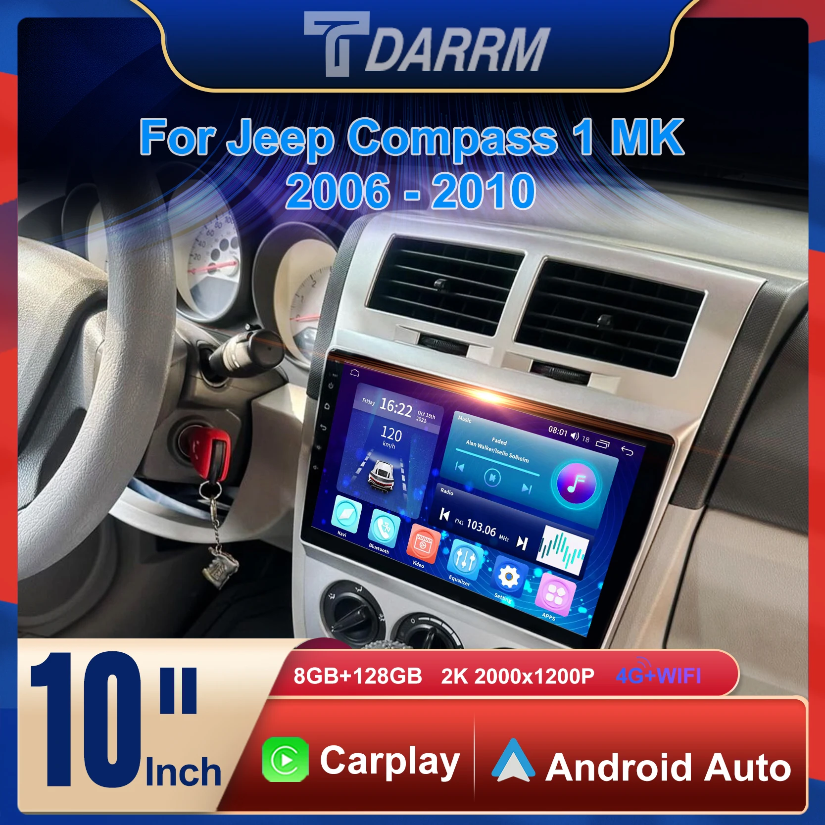 Car Radio Automotivo Multimedia For Jeep Compass 1 MK 2006 - 2010 Navigation WiFi/4G GPS Android 12 Carplay Auto Radio CD
Car Radio Automotivo Multimedia For Jeep Compass 1 MK 2006 - 2010 Navigation WiFi/4G GPS Android 12 Carplay Auto Radio CD