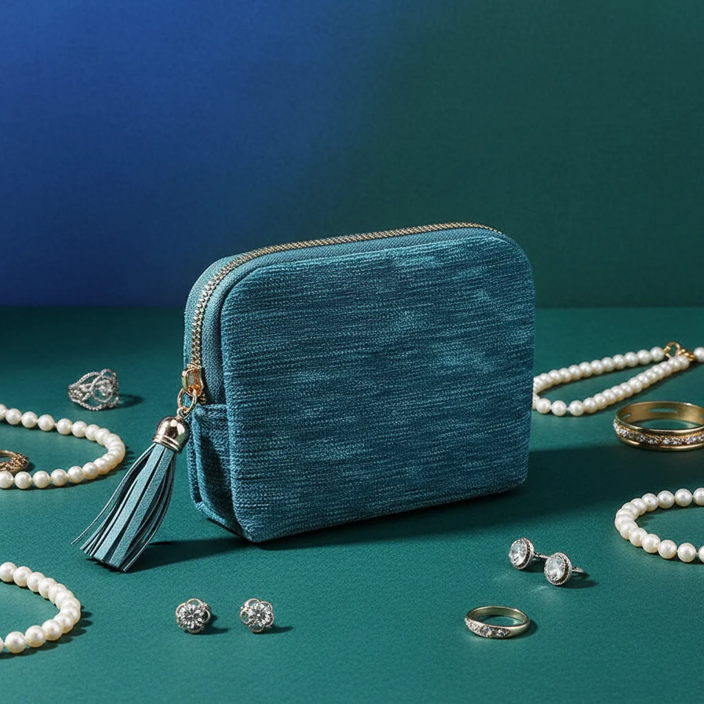 Jewelry Organizer Bag Multi Layer Design Zipper Closure Vintage Tassel Decor Travel Storage Pouch for Earrings Necklaces Rings
Jewelry Organizer Bag Multi Layer Design Zipper Closure Vintage Tassel Decor Travel Storage Pouch for Earrings Necklaces Rings