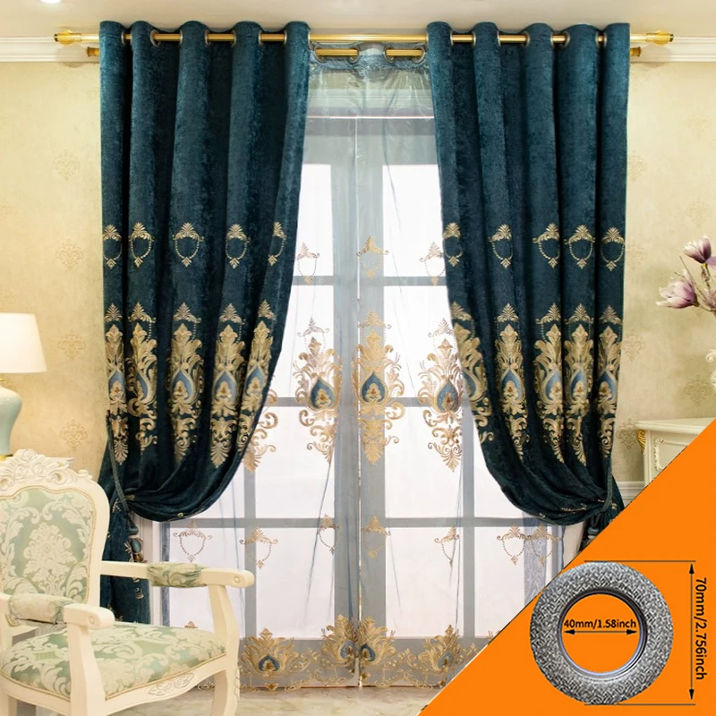 2 Panels Teal Velvet Blackout Curtains, Luxury European Thermal Drapes for Living Room No sheer curtain
2 Panels Teal Velvet Blackout Curtains, Luxury European Thermal Drapes for Living Room No sheer curtain