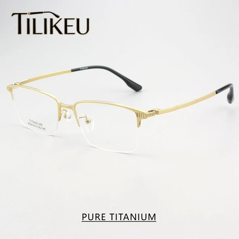 2026 Ultra-light Pure Titanium Glasses Frame Men's Business Retro Square Half-Frame Eyewear Luxury Designer Men Eyeglasses Frame
2026 Ultra-light Pure Titanium Glasses Frame Men's Business Retro Square Half-Frame Eyewear Luxury Designer Men Eyeglasses Frame
