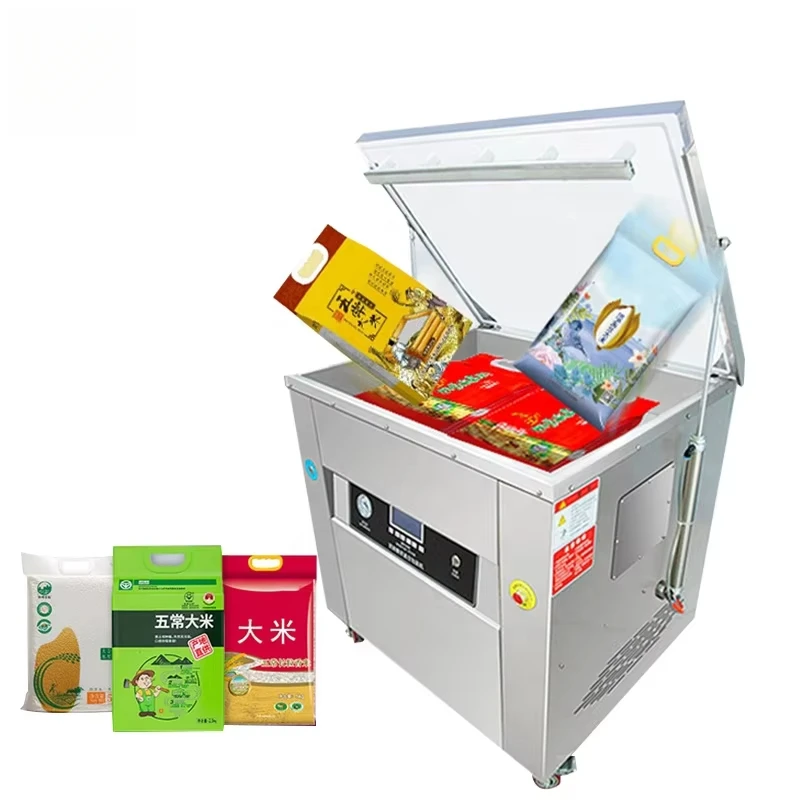 Dz-650 High-Power CE Automatic Industrial Food Sealer 10Kg Rice Date Cashew Brick Double-Sided Shaping Vacuum Packaging Machine
Dz-650 High-Power CE Automatic Industrial Food Sealer 10Kg Rice Date Cashew Brick Double-Sided Shaping Vacuum Packaging Machine