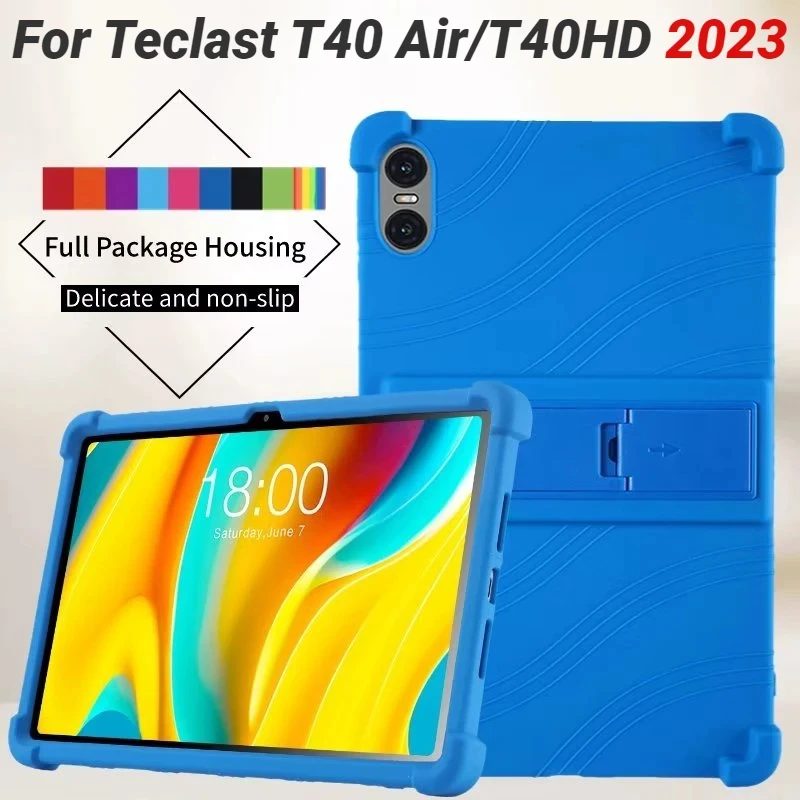 4 Thicken Cornors Soft Silicon Cover with Kickstand For Teclast T40 Air Case T40HD 10.4" Tablet PC Shockproof Protector Funda
4 Thicken Cornors Soft Silicon Cover with Kickstand For Teclast T40 Air Case T40HD 10.4" Tablet PC Shockproof Protector Funda