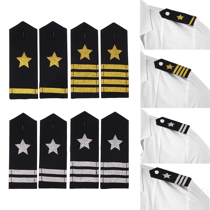 Take to the Skies with this Pair of Professional Pilot Uniform Pentagram Epaulettes; DIY Shoulder Badge Accessories
Take to the Skies with this Pair of Professional Pilot Uniform Pentagram Epaulettes; DIY Shoulder Badge Accessories