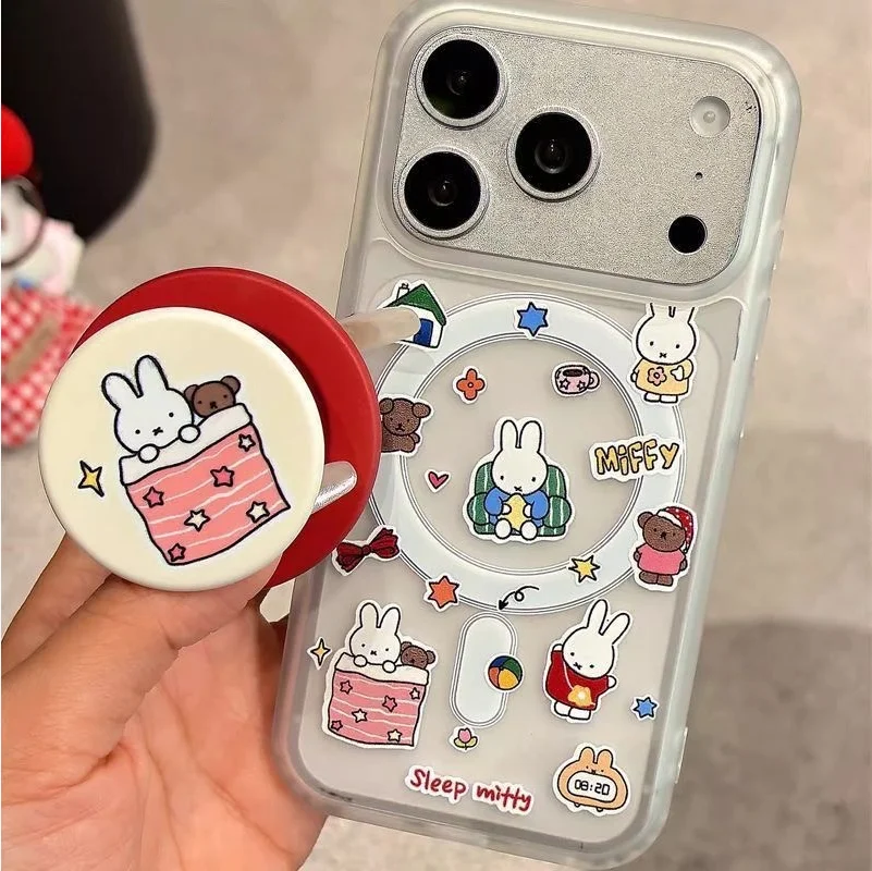 Cute Cartoon daily life Miffy Magsafe Wireless Charge Phone Case For iPhone 16 15 14 13 7 Pro Max Miffy Matte Magnetic Cover
Cute Cartoon daily life Miffy Magsafe Wireless Charge Phone Case For iPhone 16 15 14 13 7 Pro Max Miffy Matte Magnetic Cover