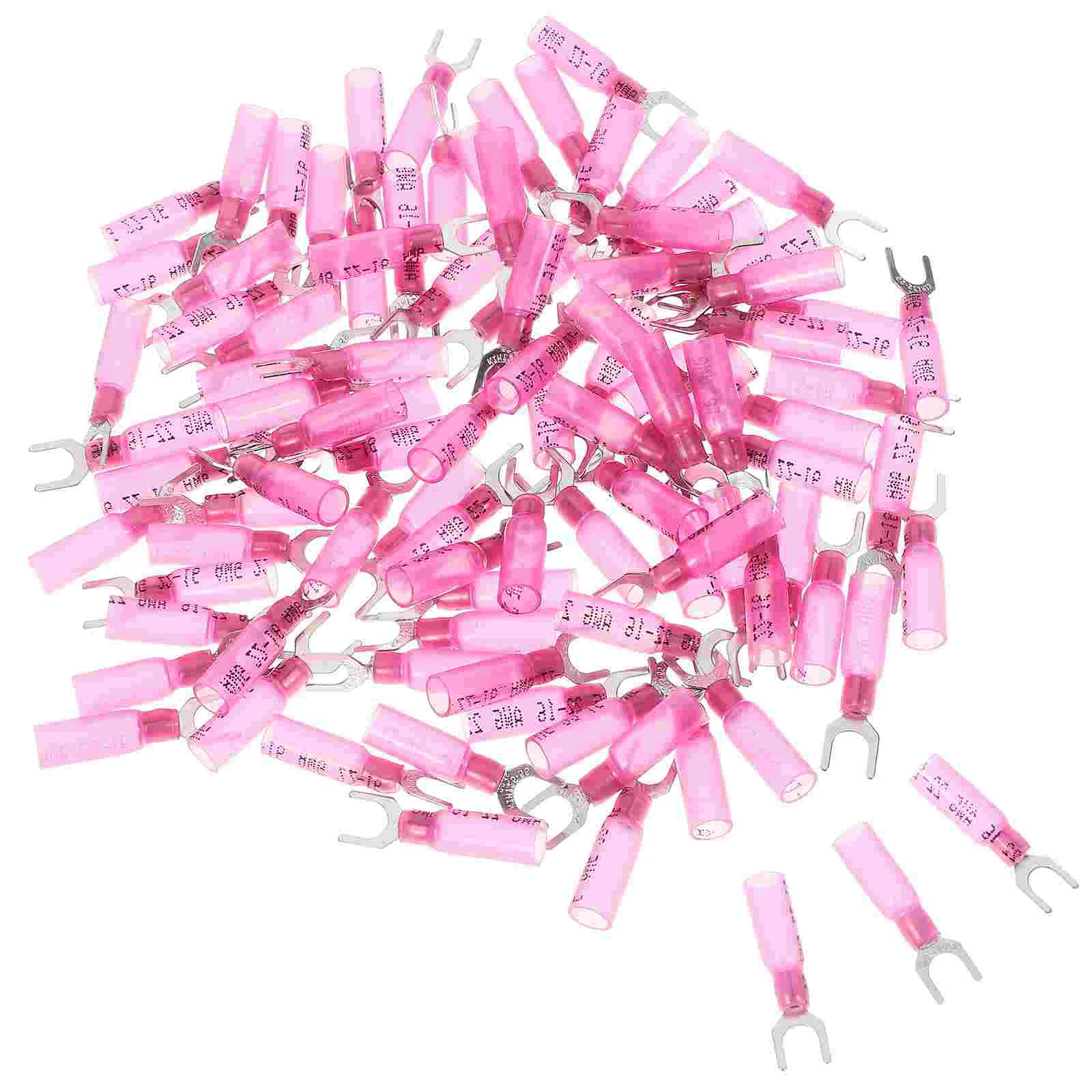 100 Pcs Pre-insulated Heat Shrink Terminal Connector Plastic Crimps Pink Wire Connectors
100 Pcs Pre-insulated Heat Shrink Terminal Connector Plastic Crimps Pink Wire Connectors