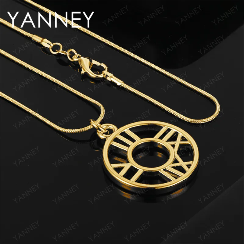 925 Sterling Silver 18K Gold 16-30 Inch Exquisite Round Pendant Necklace Fashion Women's Wedding Gift Jewelry Accessories
925 Sterling Silver 18K Gold 16-30 Inch Exquisite Round Pendant Necklace Fashion Women's Wedding Gift Jewelry Accessories
