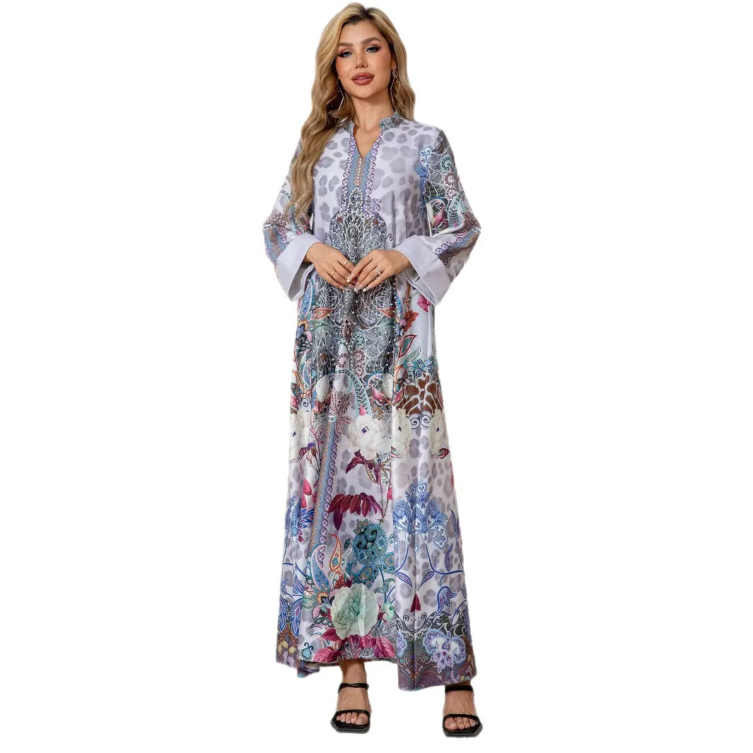 Лидер продаж, трансграничное длинное платье на Ближнем Востоке с принтом бриллиантов, арабский мусульманский женский халат Abayacw21956
Лидер продаж, трансграничное длинное платье на Ближнем Востоке с принтом бриллиантов, арабский мусульманский женский халат Abayacw21956