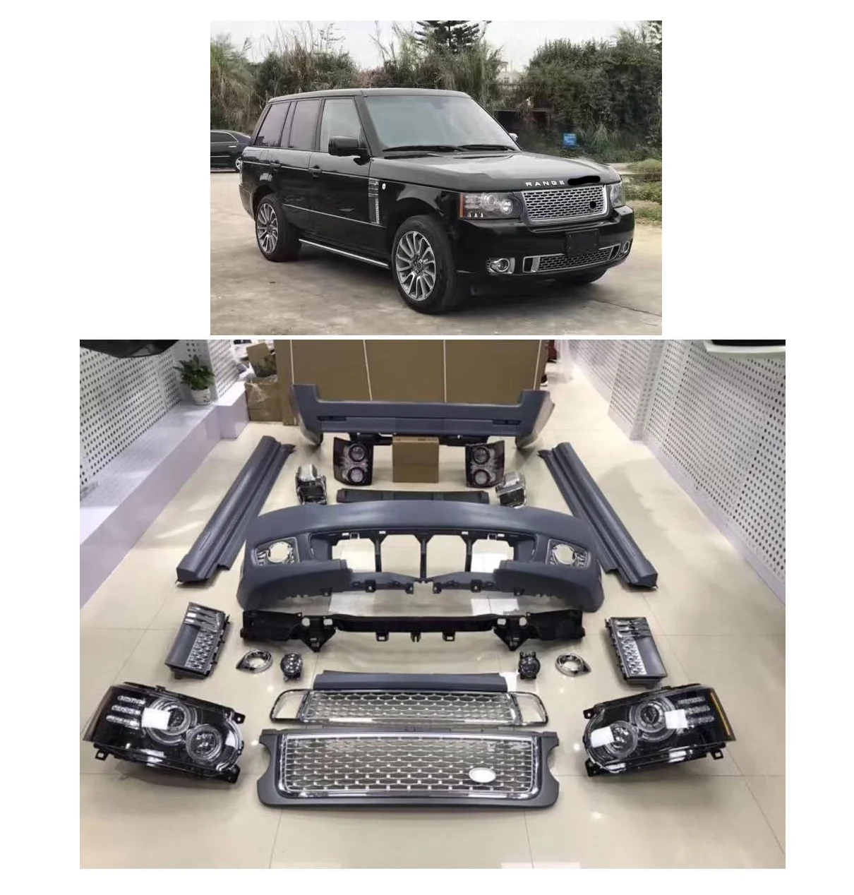 2005-2012 Range Rover Bodykit Car Autobiography Front Rear Bumper for 2013 Vogue L322 Range Rover Rear Facelift Upgrade Body kit
2005-2012 Range Rover Bodykit Car Autobiography Front Rear Bumper for 2013 Vogue L322 Range Rover Rear Facelift Upgrade Body kit