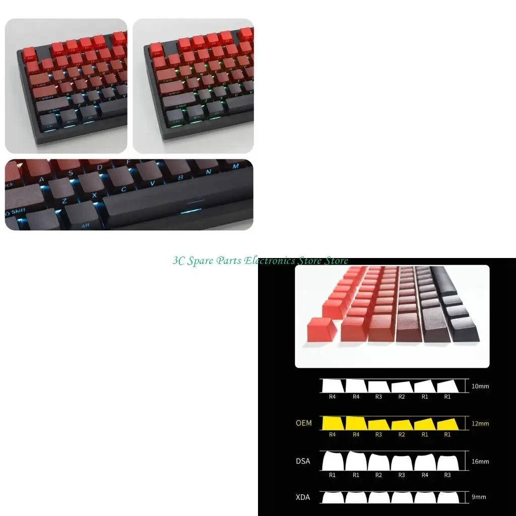 SZ OEM Profile Gradients Keycaps Offering Vibrantly Visual Appeal And Comfort