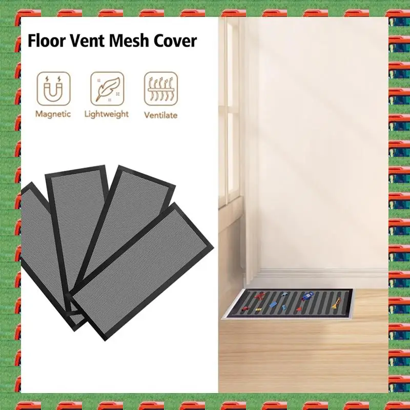 ABMO Floor Vent Covers Magnetic PVC Vent Mesh Cover, 4Pack Black Air Vent Screen Cover Floor Vent Cover
ABMO Floor Vent Covers Magnetic PVC Vent Mesh Cover, 4Pack Black Air Vent Screen Cover Floor Vent Cover