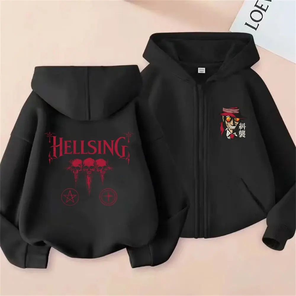 Anime Hellsing Abraham Van Helsing Vampire Alucard Merch Zipper Hoodie Men Women Manga Zip Up Jacket Coat Male Vintage Hoodies
Anime Hellsing Abraham Van Helsing Vampire Alucard Merch Zipper Hoodie Men Women Manga Zip Up Jacket Coat Male Vintage Hoodies