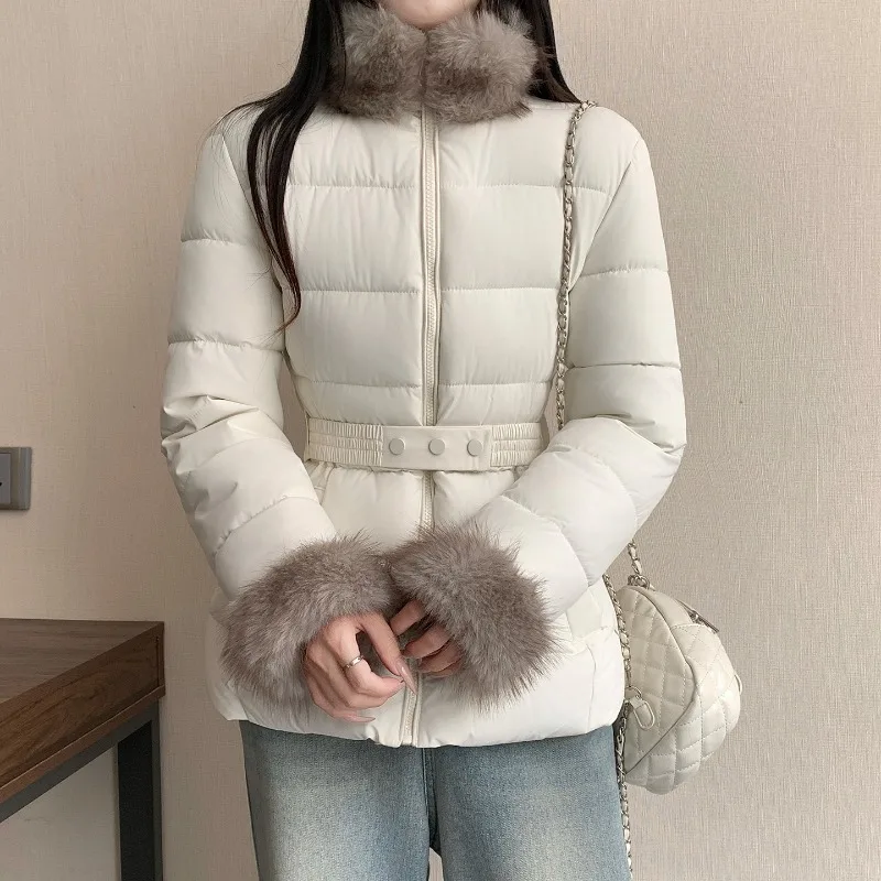 Winter Fur Collar Cotton-padded Coat Women Stand-up Collar Parka Short Jacket Student Thicken Warm Tops Loose Coats
Winter Fur Collar Cotton-padded Coat Women Stand-up Collar Parka Short Jacket Student Thicken Warm Tops Loose Coats