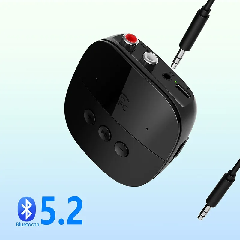 Bluetooth 5.2 Receiver with NFC, USB, TF Card Slot, 3.5mm AUX/RCA, Wireless Audio Adapter for Home Music Streaming Stereo System
Bluetooth 5.2 Receiver with NFC, USB, TF Card Slot, 3.5mm AUX/RCA, Wireless Audio Adapter for Home Music Streaming Stereo System