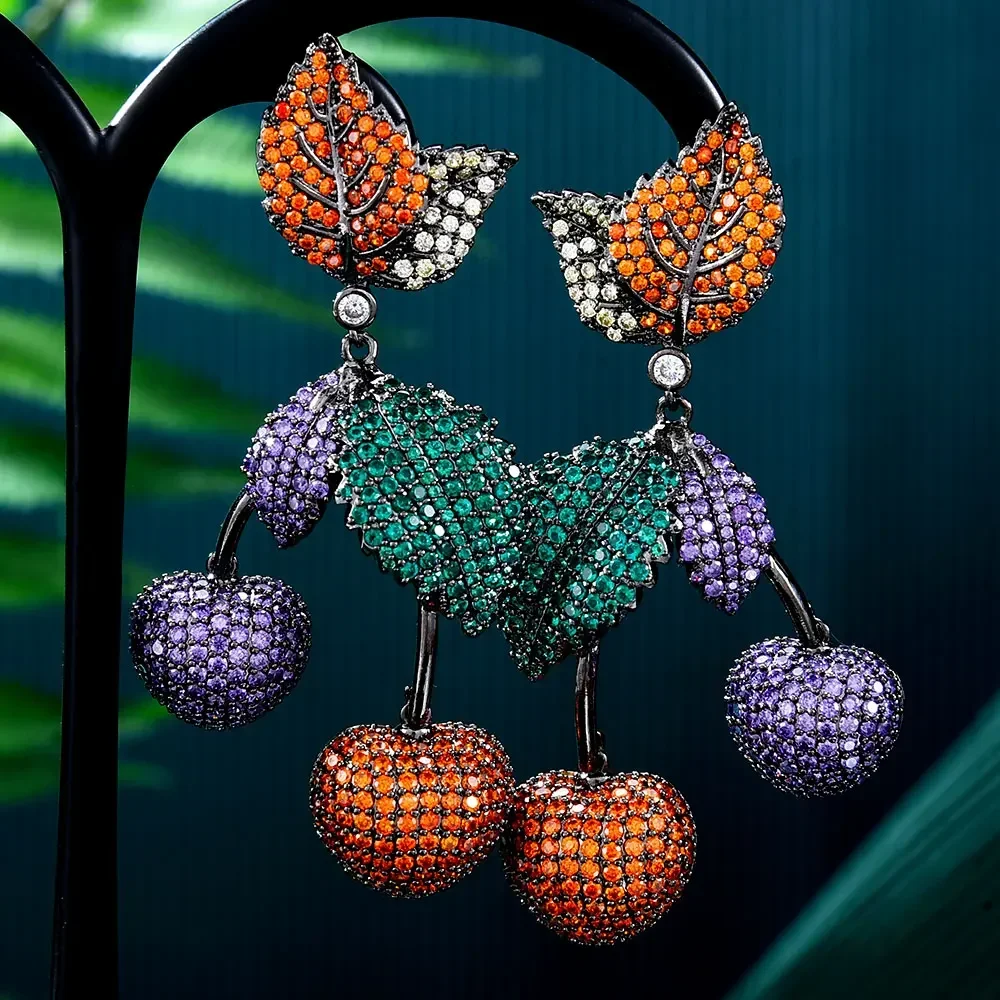Soramoore NEW Multicolor Luxury Pendant Earrings For Noble Women Bridal Wedding Daily Party Show Fashion Jewelry High Quality
Soramoore NEW Multicolor Luxury Pendant Earrings For Noble Women Bridal Wedding Daily Party Show Fashion Jewelry High Quality
