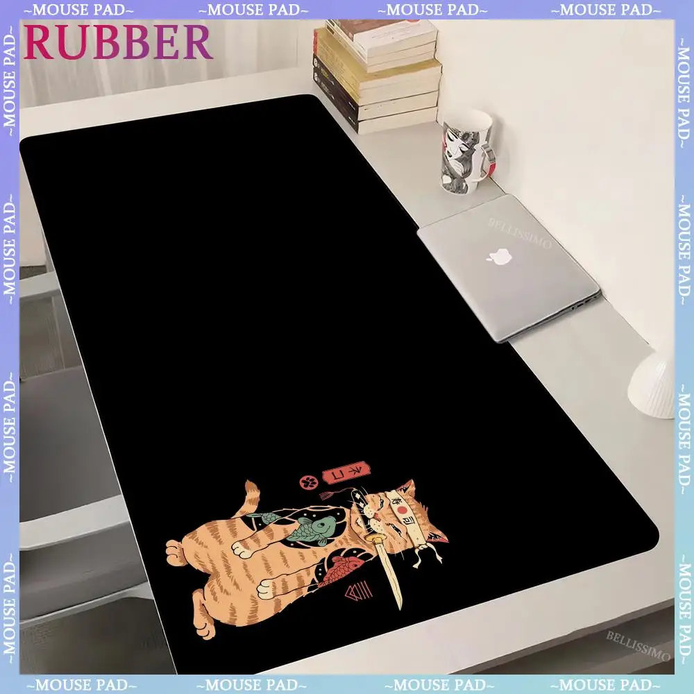 Black game mousepad Japanese cat HD printing large computer pad simple desk mat gaming desktop decoration lock edge keyboard pad
Black game mousepad Japanese cat HD printing large computer pad simple desk mat gaming desktop decoration lock edge keyboard pad