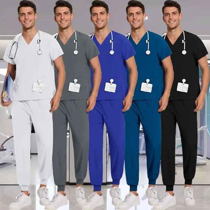 Medical Doctor Nurse Surgical Uniforms Woman Scrub Set Beauty Salon Work Wear Clinical Scrubs Top-Pants Spa Nursing Tunic Suit
Medical Doctor Nurse Surgical Uniforms Woman Scrub Set Beauty Salon Work Wear Clinical Scrubs Top-Pants Spa Nursing Tunic Suit