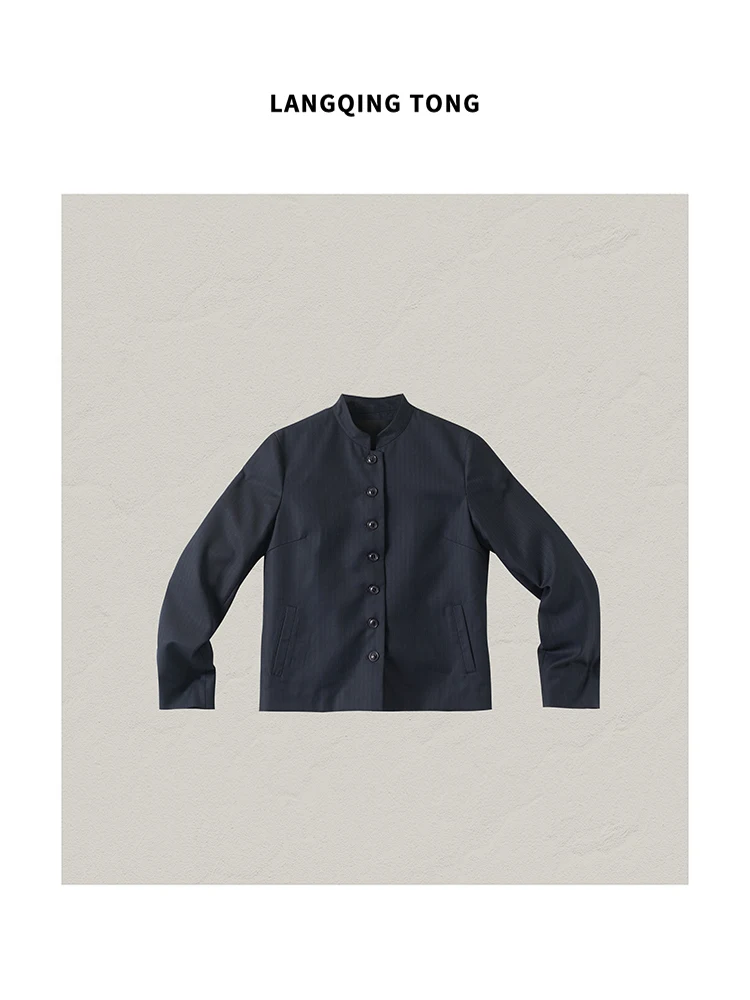 Женский шерстяной кардиган Beibei с длинным рукавом и воротником-стойкой, приталенный, для осенней моды и повседневной носки
Женский шерстяной кардиган Beibei с длинным рукавом и воротником-стойкой, приталенный, для осенней моды и повседневной носки