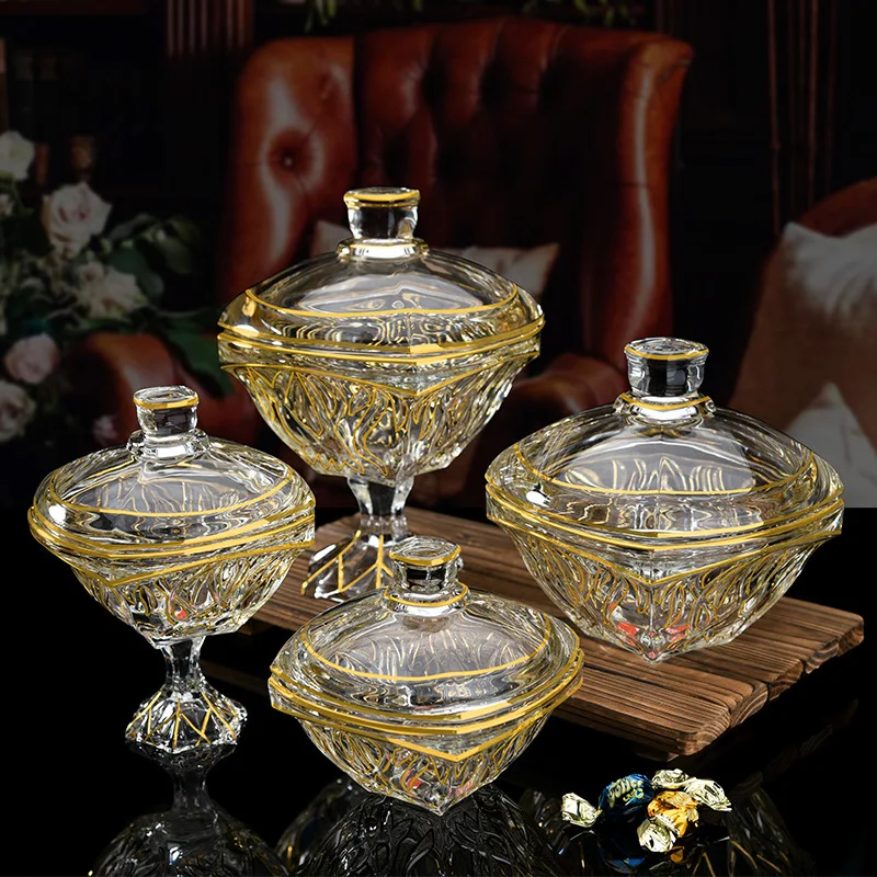 ZML high-end home creative ornament crystal glass fruit bucket fruit plate living room household dried fruit plate
ZML high-end home creative ornament crystal glass fruit bucket fruit plate living room household dried fruit plate