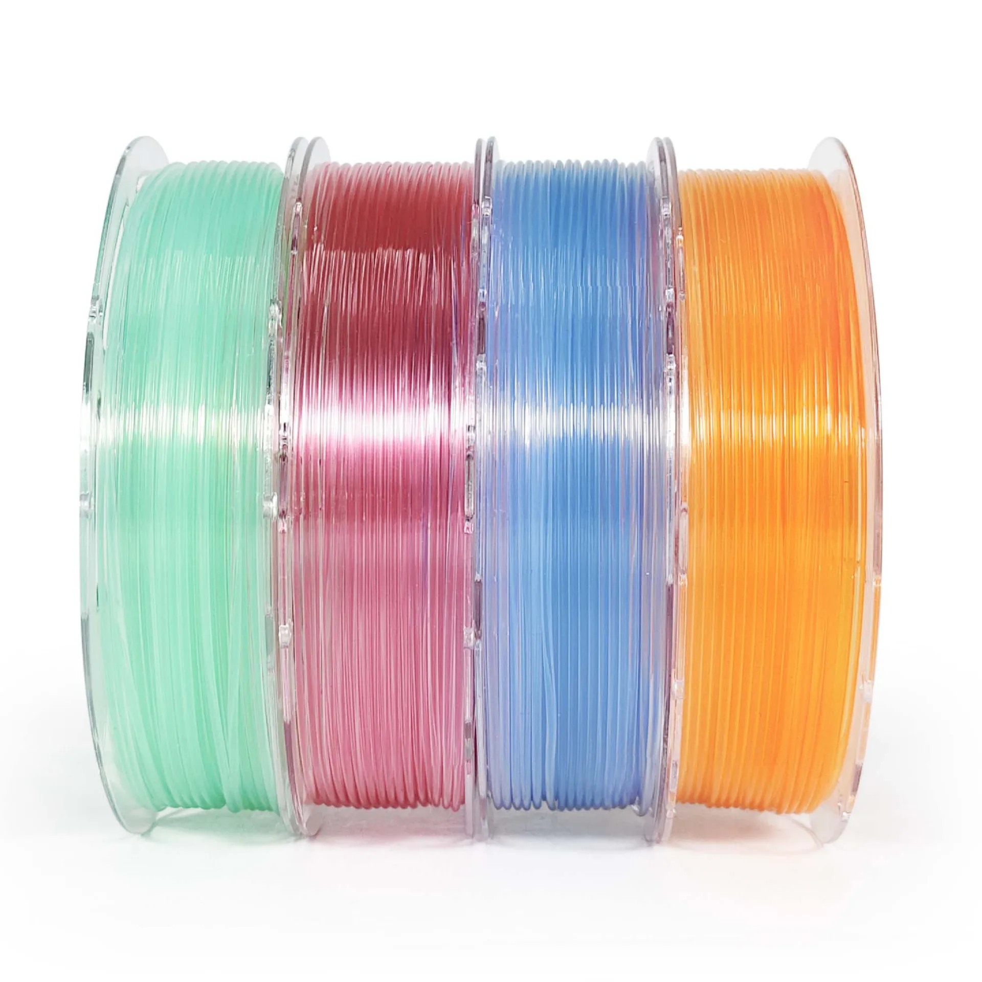 800G/400G Transparent Rainbow PLA Filament 200G 1.75mm 3D Printer Filament Translucent Printing Materials Pink Orange Rainbow
800G/400G Transparent Rainbow PLA Filament 200G 1.75mm 3D Printer Filament Translucent Printing Materials Pink Orange Rainbow