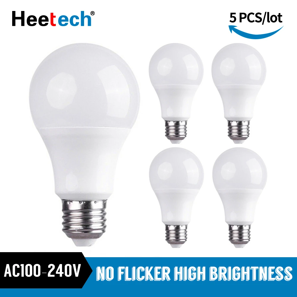 5pcs/Lot LED Blub Lamp E27 LED Light Blub 3W 9W 12W 15W 18W 25W Lampada Spotlight Table Lamp AC 110V 220V 240V Cold/Warm White
5pcs/Lot LED Blub Lamp E27 LED Light Blub 3W 9W 12W 15W 18W 25W Lampada Spotlight Table Lamp AC 110V 220V 240V Cold/Warm White