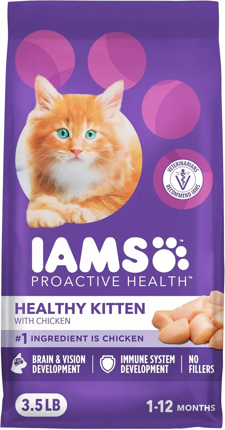 Сухой корм для котят Healthy Kitten с настоящим куриным мясом, 3,5 фунта (1,6 кг), для растущих кошек
Сухой корм для котят Healthy Kitten с настоящим куриным мясом, 3,5 фунта (1,6 кг), для растущих кошек