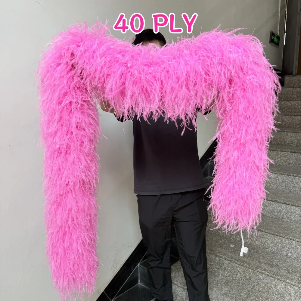 2 Meter Dark Pink Ostrich Feather Boa Trim Fringe 13-18cm Fluffy Natural Plumes for DIY Crafts Dressmaking Wedding Party Decor
2 Meter Dark Pink Ostrich Feather Boa Trim Fringe 13-18cm Fluffy Natural Plumes for DIY Crafts Dressmaking Wedding Party Decor