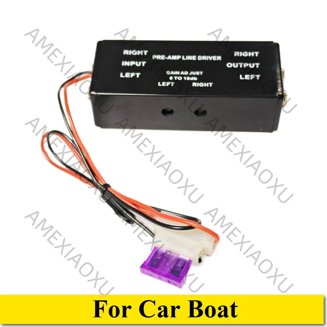 1PC Black Rca Input/Output Adjustable Pac Turbo 1 Line Driver Signal Amplifier Booster Adapter For Car Boat
1PC Black Rca Input/Output Adjustable Pac Turbo 1 Line Driver Signal Amplifier Booster Adapter For Car Boat