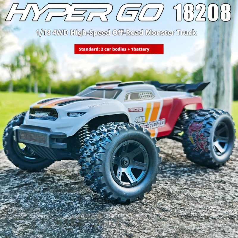 Mjx Hyper Go 18208 1/18 Scale Rc Remote Control Car 4Wd High Speed Off Road Monster Truck Dual Body Shell Outdoor
Mjx Hyper Go 18208 1/18 Scale Rc Remote Control Car 4Wd High Speed Off Road Monster Truck Dual Body Shell Outdoor