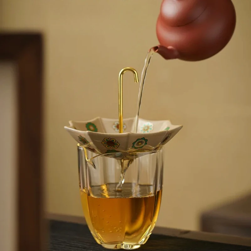 Ceramic Tea Filter Infuser for Cup Creative Umbrella Shape Drip Coffee Maker Portable Mesh Tea Strainer Gadgets Home Office
Ceramic Tea Filter Infuser for Cup Creative Umbrella Shape Drip Coffee Maker Portable Mesh Tea Strainer Gadgets Home Office