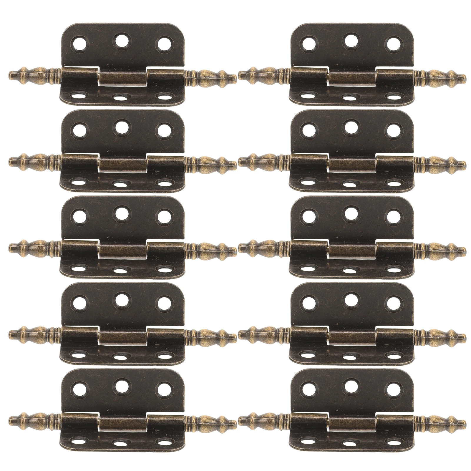 10pcs Hinges Decorative Crown Head Cabinet Door Hinges for Furniture Box Drawer Vintage Bronze Hardware 6 Hole Design
10pcs Hinges Decorative Crown Head Cabinet Door Hinges for Furniture Box Drawer Vintage Bronze Hardware 6 Hole Design