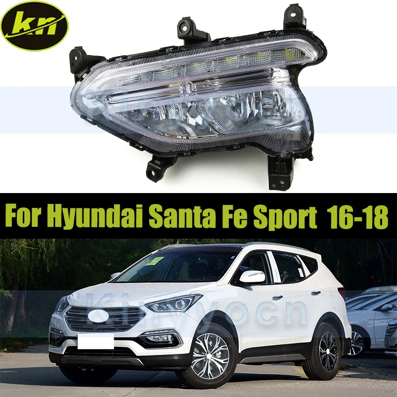 LED DRL Front Bumper Fog Lamp Light For Hyundai Santa Fe Sport 2016 2017 2018 Front Driving Lamp Signal Light
LED DRL Front Bumper Fog Lamp Light For Hyundai Santa Fe Sport 2016 2017 2018 Front Driving Lamp Signal Light