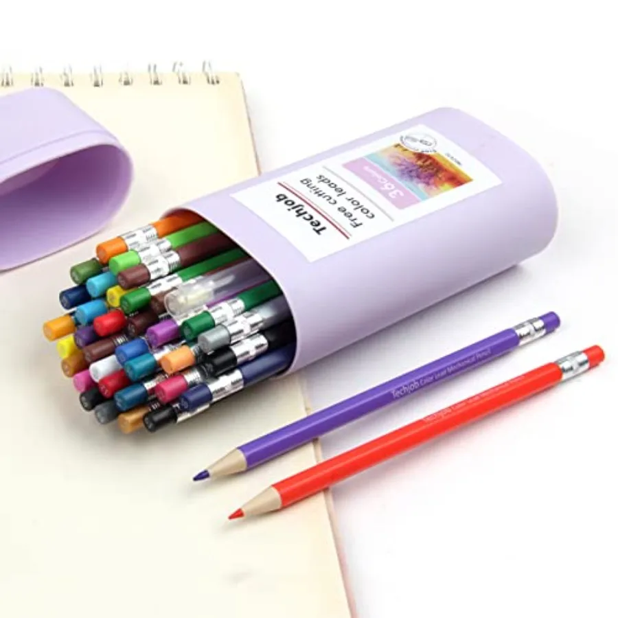 Colored Mechanical Pencil 2.6mm for Coloring and Drawing, Mechanical Colored Pencils, Mechanical Pencils with Sharpener and Por
Colored Mechanical Pencil 2.6mm for Coloring and Drawing, Mechanical Colored Pencils, Mechanical Pencils with Sharpener and Por
