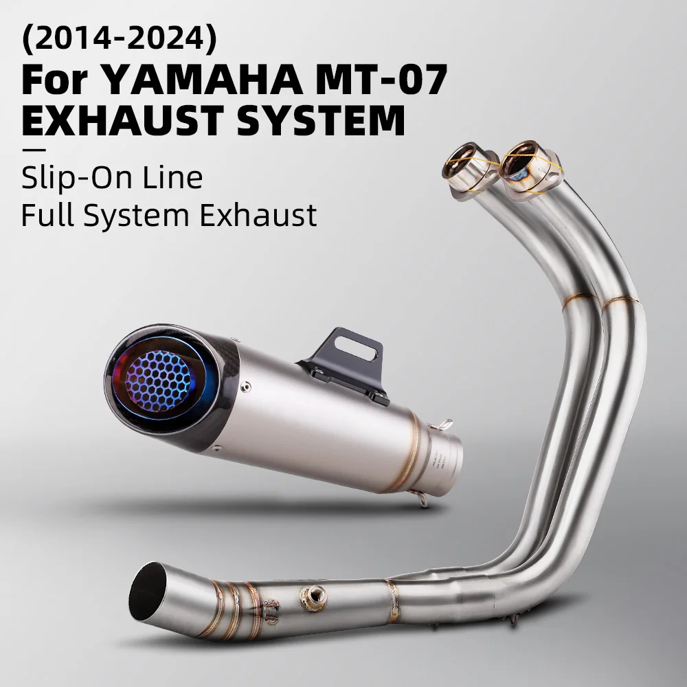 Motorcycle Exhaust System Upgrade Kit For MT-07 FZ-07 2014-2023 Whole Vehicle Escape Refit Quality Tail End Muffler Link Pipe
Motorcycle Exhaust System Upgrade Kit For MT-07 FZ-07 2014-2023 Whole Vehicle Escape Refit Quality Tail End Muffler Link Pipe