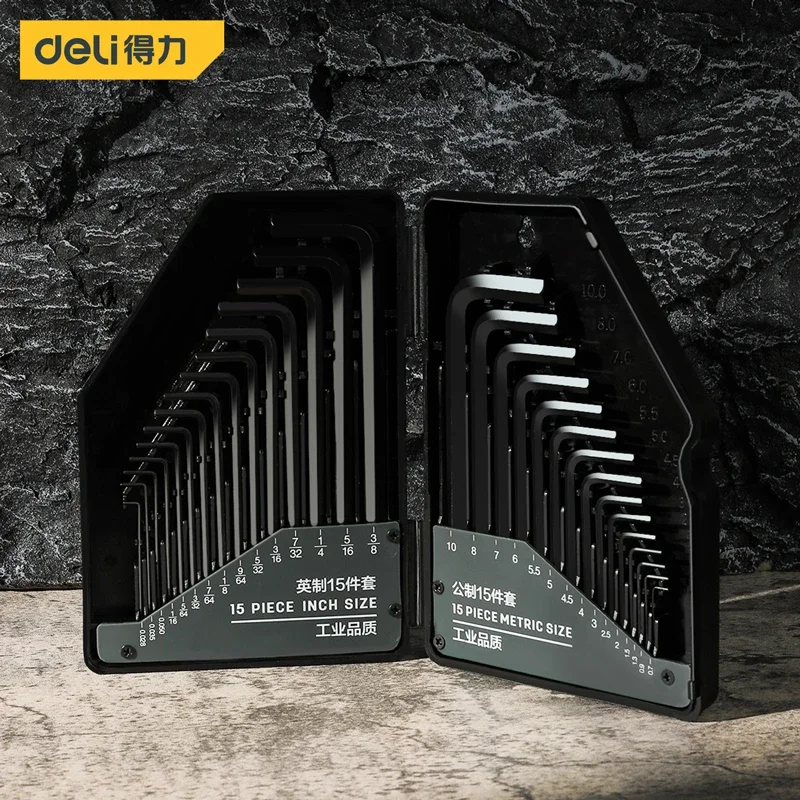 Deli 30Pcs Chromium Vanadium Steel Hexagon Wrench Set Metric Universal Wrench Allen Key Screwdriver Sets Car Repair Hand Tools
Deli 30Pcs Chromium Vanadium Steel Hexagon Wrench Set Metric Universal Wrench Allen Key Screwdriver Sets Car Repair Hand Tools