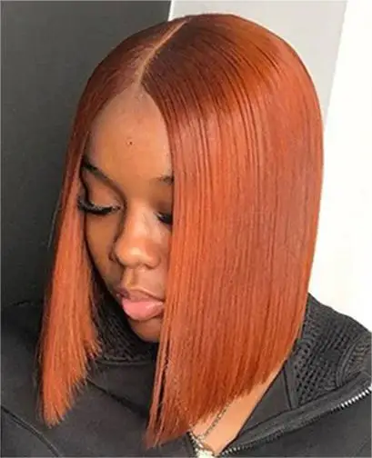 Transparent Lace Frontal Wigs Ginger Orange Straight Short Bob Cosplay Brazilian Colored Human Hair Wig Wear And Go For Women
Transparent Lace Frontal Wigs Ginger Orange Straight Short Bob Cosplay Brazilian Colored Human Hair Wig Wear And Go For Women