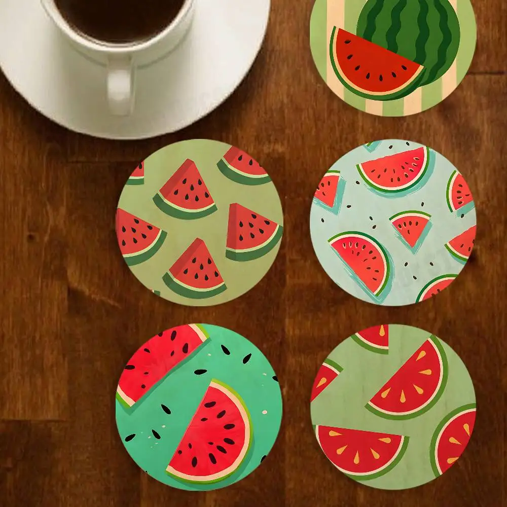 Watermelon Cool Fruit Round Wooden Coaster Decorative Coffee Cup for Use in Coffee Shops Bars Wine Beer Establishments
Watermelon Cool Fruit Round Wooden Coaster Decorative Coffee Cup for Use in Coffee Shops Bars Wine Beer Establishments