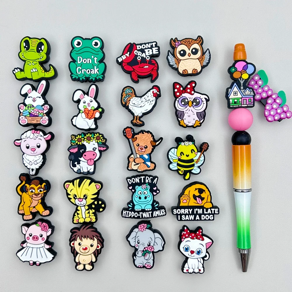 10PC DIY Animal Zoo Silicone Beads Nipple Chain Bead Pen Bead Jewelry Accessories Focal Bead Food Grade Silicon For Baby Toy
10PC DIY Animal Zoo Silicone Beads Nipple Chain Bead Pen Bead Jewelry Accessories Focal Bead Food Grade Silicon For Baby Toy