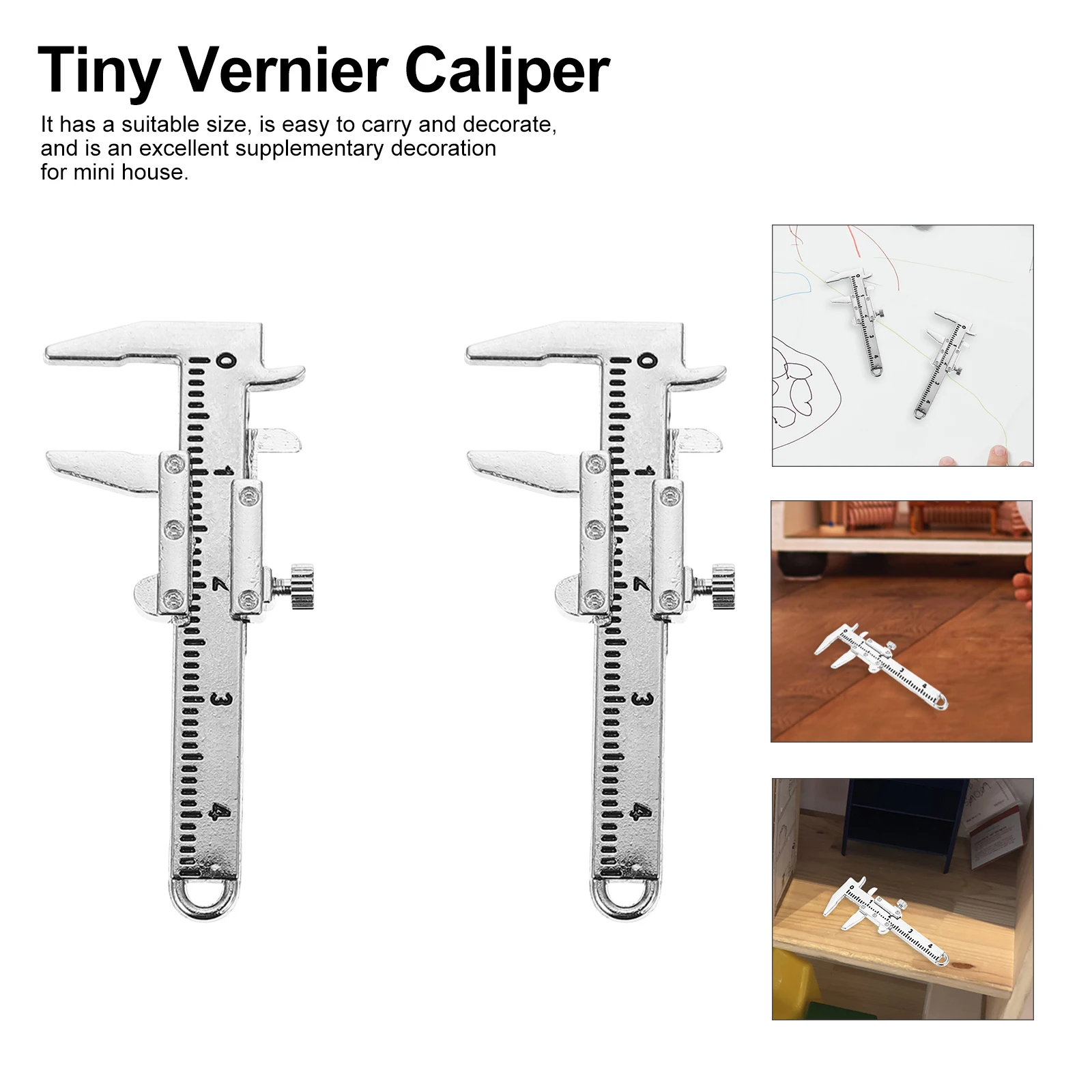2pcs Mini Vernier Caliper Zinc Alloy Decorative Accessories For Mini House Diy Scene Micro Landscape Ornament
2pcs Mini Vernier Caliper Zinc Alloy Decorative Accessories For Mini House Diy Scene Micro Landscape Ornament