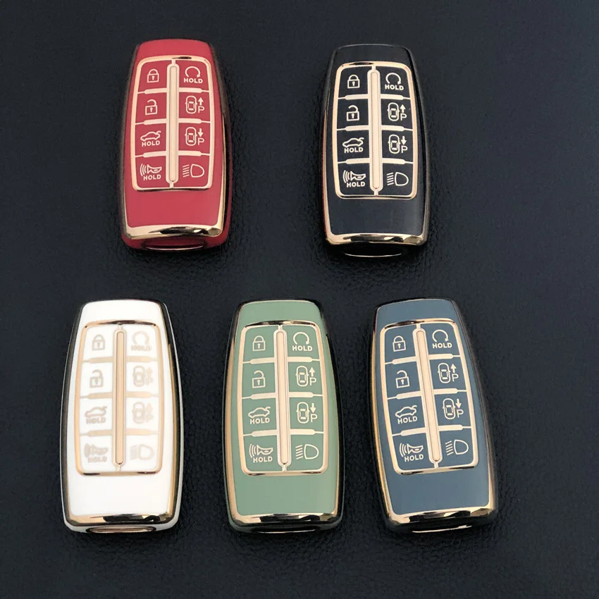Car Key Case Cover Holder For Hyundai Genesis GV70 GV80 GV90 2020 2021 2022 Car Key Shell Ring Protective Accessories TPU
Car Key Case Cover Holder For Hyundai Genesis GV70 GV80 GV90 2020 2021 2022 Car Key Shell Ring Protective Accessories TPU