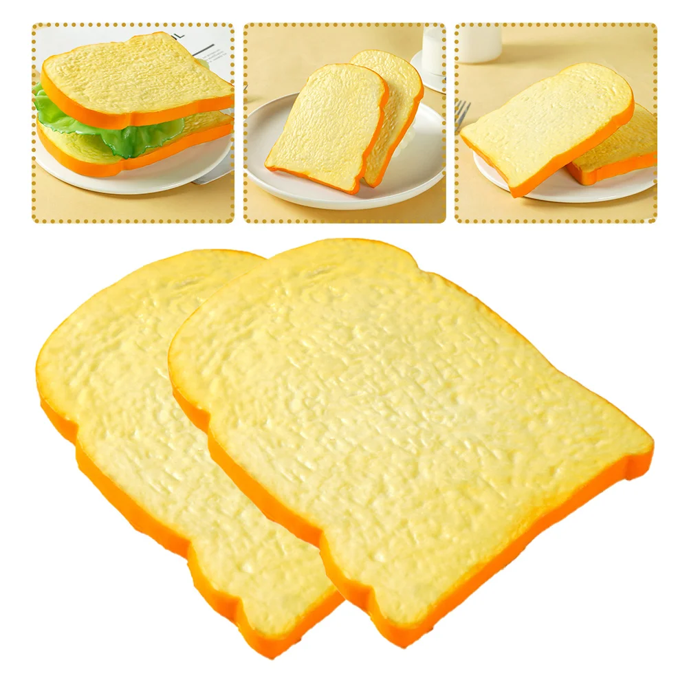 2 Pcs Simulated Toast Bread Realistic Artificial Model Fake Pu Bakery Photo Props
2 Pcs Simulated Toast Bread Realistic Artificial Model Fake Pu Bakery Photo Props