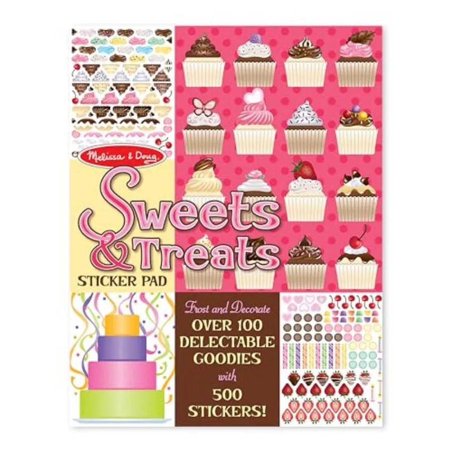 Sweets and Treats Sticker Pad - 500 Stickers, 16 Backgrounds
Sweets and Treats Sticker Pad - 500 Stickers, 16 Backgrounds