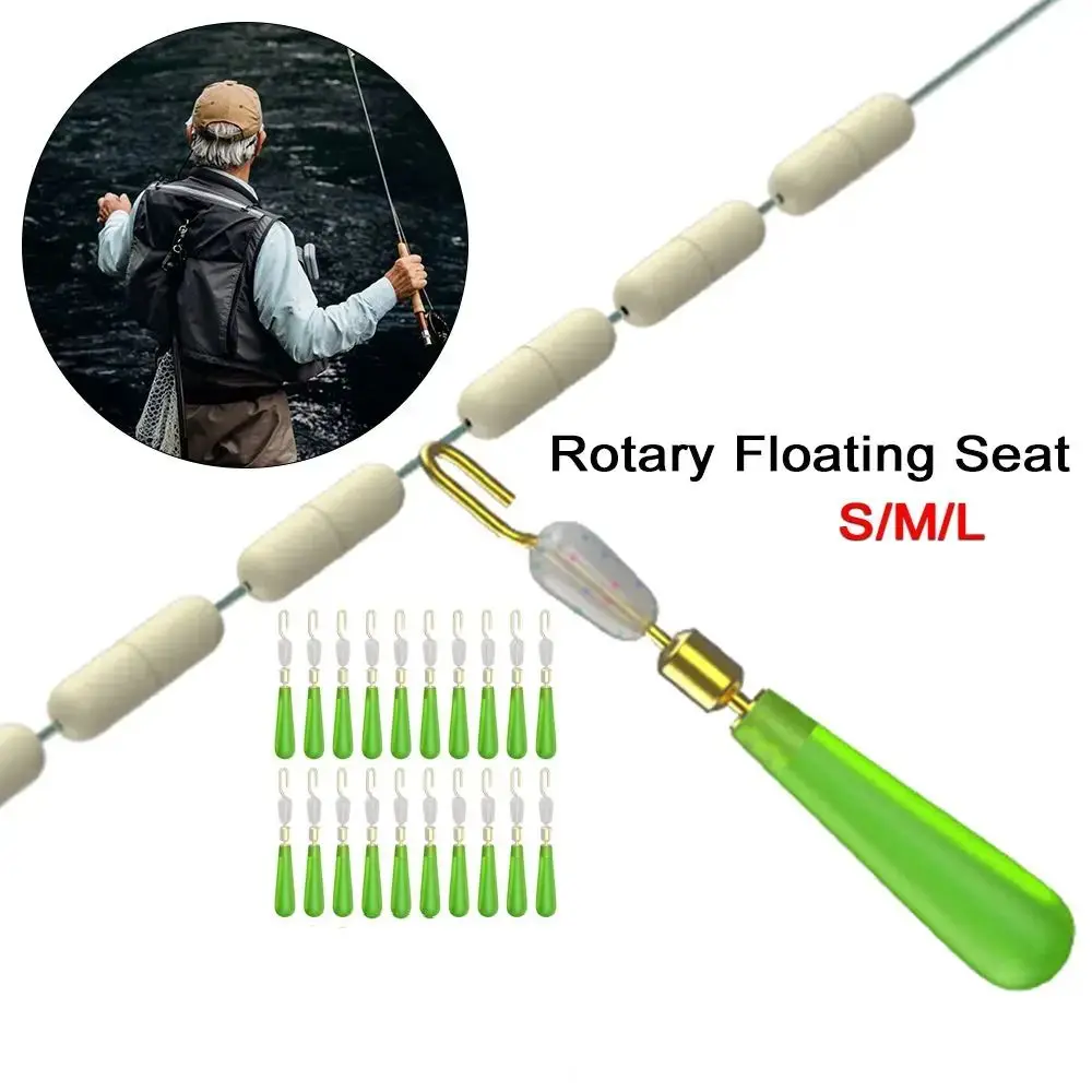 20pcs Silicone Fishing Floats Seat Swivel Copper Head Fishing Bobber Float Flexible Ball Bearing Sub-Line Clamp Connector
20pcs Silicone Fishing Floats Seat Swivel Copper Head Fishing Bobber Float Flexible Ball Bearing Sub-Line Clamp Connector
