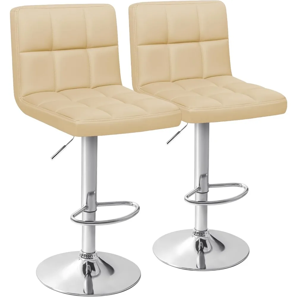 Modern PU Leather Bar Stools Set of 2 - Adjustable Swivel Height, Armless Hydraulic Counter Stools for Kitchen Island
Modern PU Leather Bar Stools Set of 2 - Adjustable Swivel Height, Armless Hydraulic Counter Stools for Kitchen Island